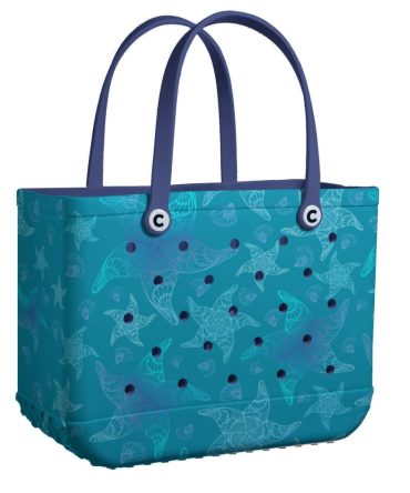 Stylish Starfish Print Beach Tote Bag – Durable, Spacious, Waterproof & Lightweight