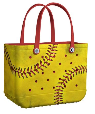 Stylish Softball-Themed Tote Bag - Durable, Spacious & Sporty Design For Everyday Use