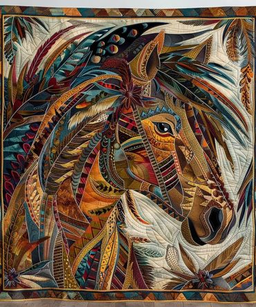 Horse Native Quilted Blanket