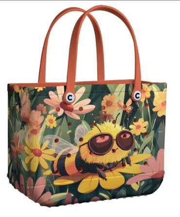 Bucket Tote Bag, Limited Edition Bogg Bag, Beach Bag Cheerful Nectar