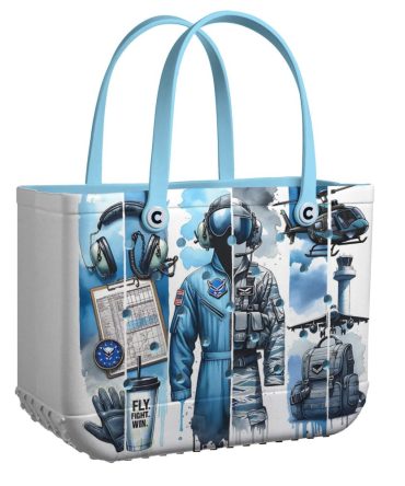 Stylish Pilot-Themed Tote Bag – Durable, Unique Design For Aviation Enthusiasts