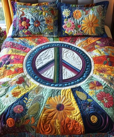 70S Vibe 3-Piece Quilted Bedding Set