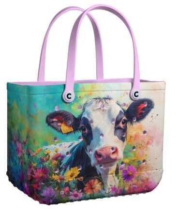 Bucket Tote Bag, Limited Edition Bogg Bag, Beach Bag Pasture Petals
