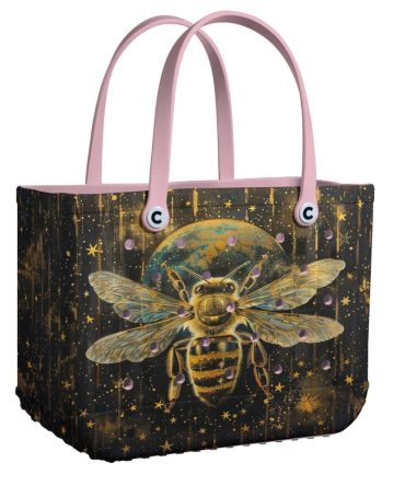 Bucket Tote Bag, Limited Edition Bogg Bag, Beach Bag Stellar Bee