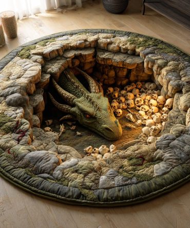 Abyss Dweller Quilted Round Mat