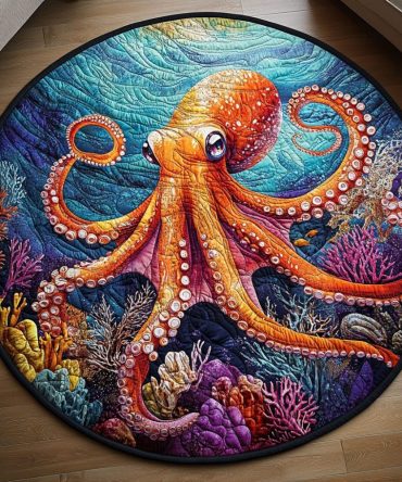 Abyssal Secrets Quilted Round Mat