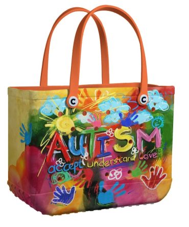 Bucket Tote Bag, Limited Edition Bogg Bag, Beach Bag Acceptance For Autism