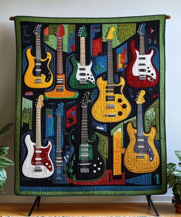 Acoustic Vibes Quilted Blanket