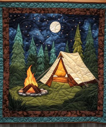 Adventure Camp Quilted Blanket