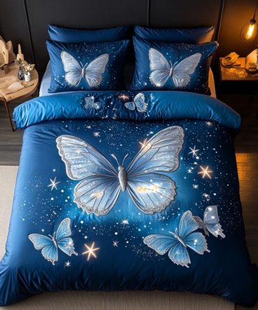 Aflutter In The Breeze 3-Piece Quilted Bedding Set