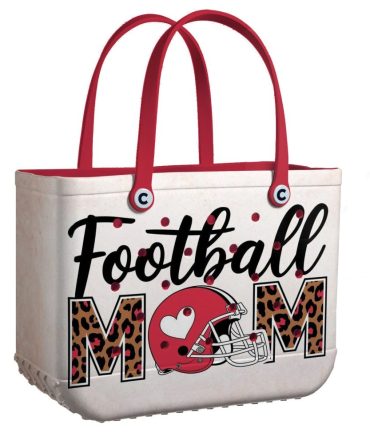 Stylish Football Mom Tote Bag - Perfect For Game Day & Everyday Use!