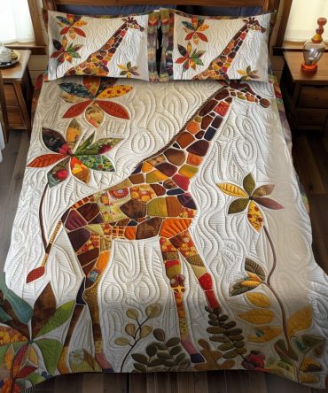African Adventure 3-Piece Quilted Bedding Set