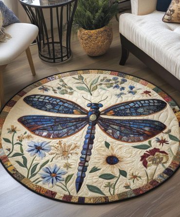 Airborne Elegance Quilted Round Mat