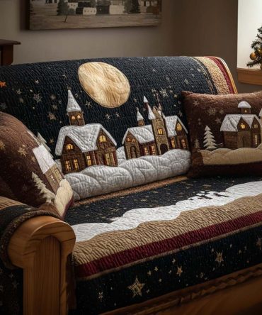 Alpine Village Quilted Sofa Cover