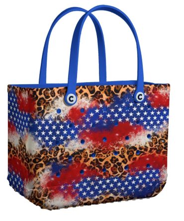 Bold Stars & Leopard Print Tote Bag – Stylish, Durable, Eye-Catching Design For Everyday Use