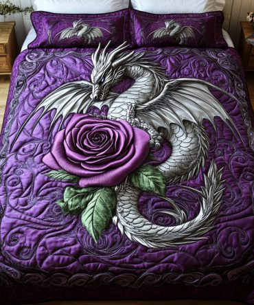 Ancient Flame 3-Piece Quilted Bedding Set