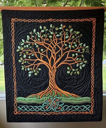 Ancient Roots Quilted Blanket