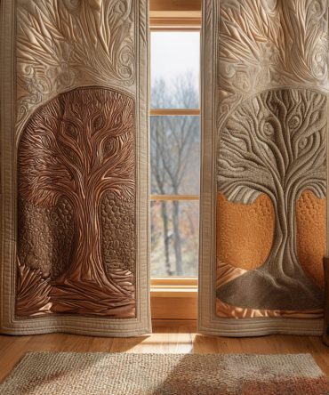 Ancient Tree Quilted Curtains