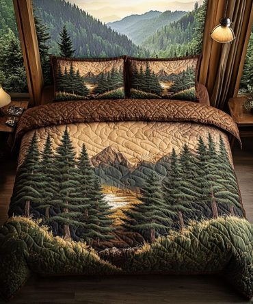 Appalachian Serenity 3-Piece Quilted Bedding Set