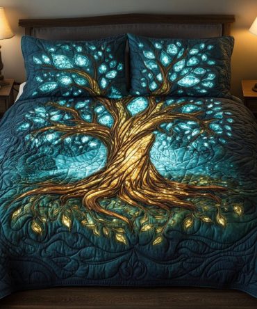 Arbor Harmony 3-Piece Quilted Bedding Set