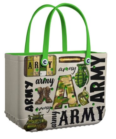 Stylish Army-Themed Tote Bag - Durable, Spacious & Perfect For Daily Use