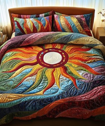 Aurora Dreams 3-Piece Quilted Bedding Set