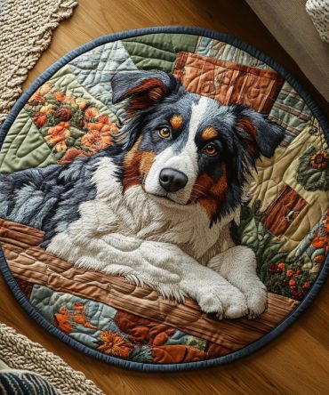 Aussie Whirlwind Quilted Round Mat