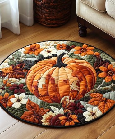 Autumn Embrace Quilted Round Mat
