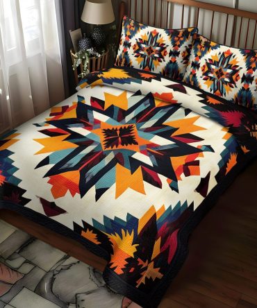 Autumn Fire 3-Piece Quilted Bedding Set