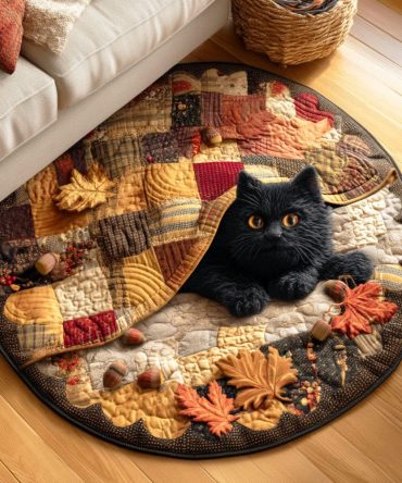 Autumn Gaze Quilted Round Mat