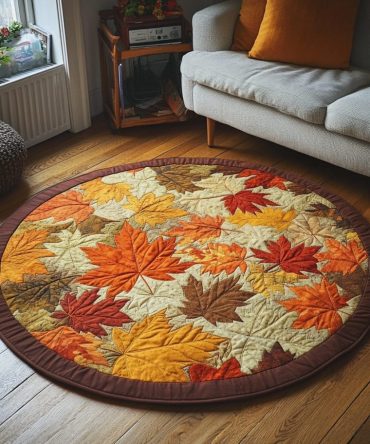 Autumn Glow Quilted Round Mat