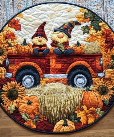 Autumn Magic Quilted Round Mat