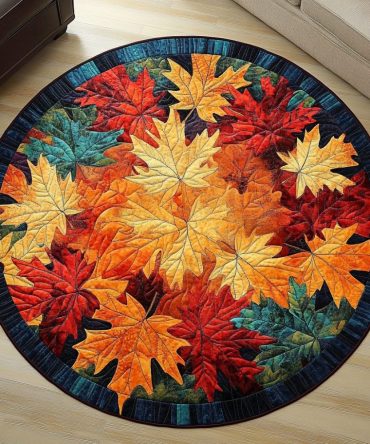 Autumn Splendor Quilted Round Mat