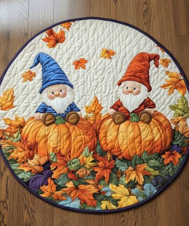 Autumn Treasures Quilted Round Mat