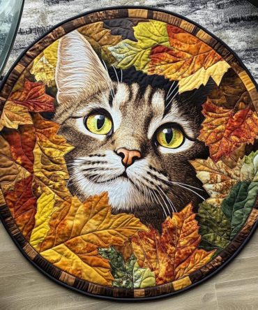 Autumn Whispers Quilted Round Mat