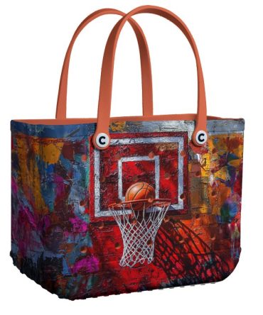 Bucket Tote Bag, Limited Edition Bogg Bag, Beach Bag Heartstrings And Hoops