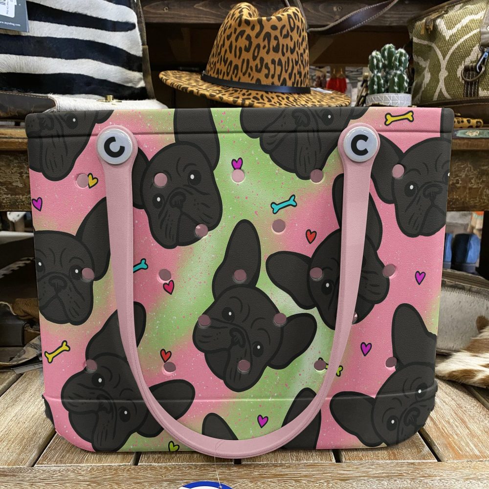 Trendy French Bulldog Tote Bag - Cute Dog & Bone Design - Perfect Gift For Pet Lovers - Image 6