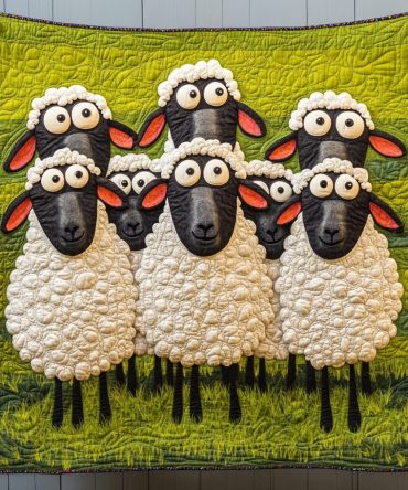 Baa Bazaar Quilted Blanket