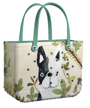 Chic Dog Print Tote Bag - Eco-Friendly, Spacious & Stylish For Everyday Use