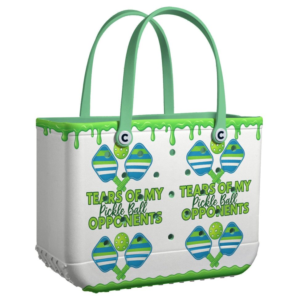 Pickleball Tote Bag - 'Tears Of My Opponents' Design , Fun & Stylish Carry-All