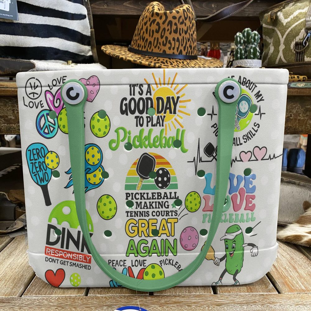 Vibrant Pickleball Tote Bag - Fun Graphic Design, Durable & Spacious For Everyday Use - Image 6