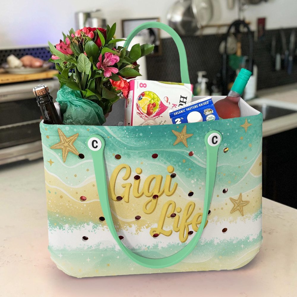 Stylish 'Gigi Life' Beach Tote – Durable, Trendy Starfish Design, Perfect For Summer Adventures! - Image 7