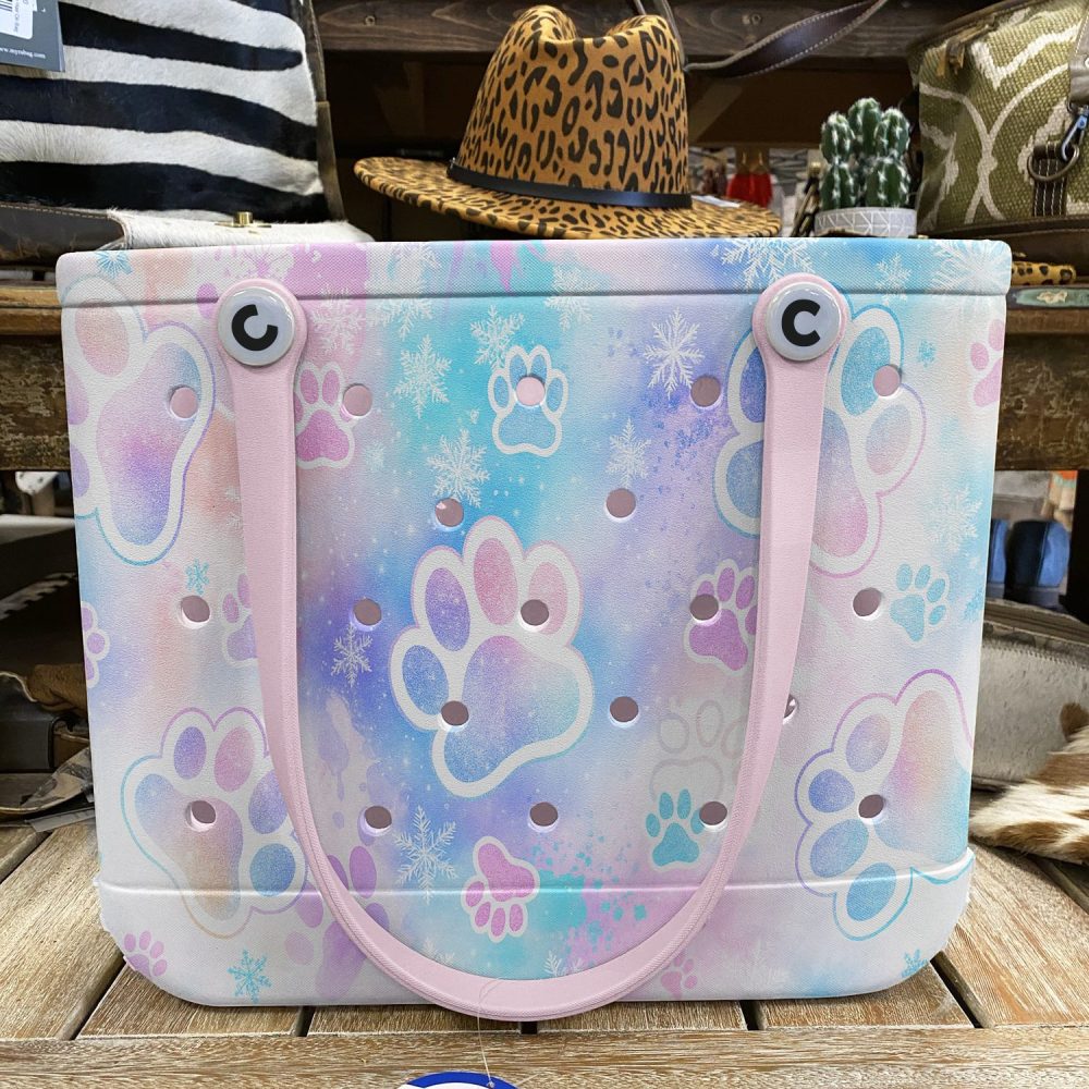 Colorful Paw Print Tote Bag – Durable, Stylish & Waterproof – Perfect For Beach, Travel & Everyday Use - Image 6