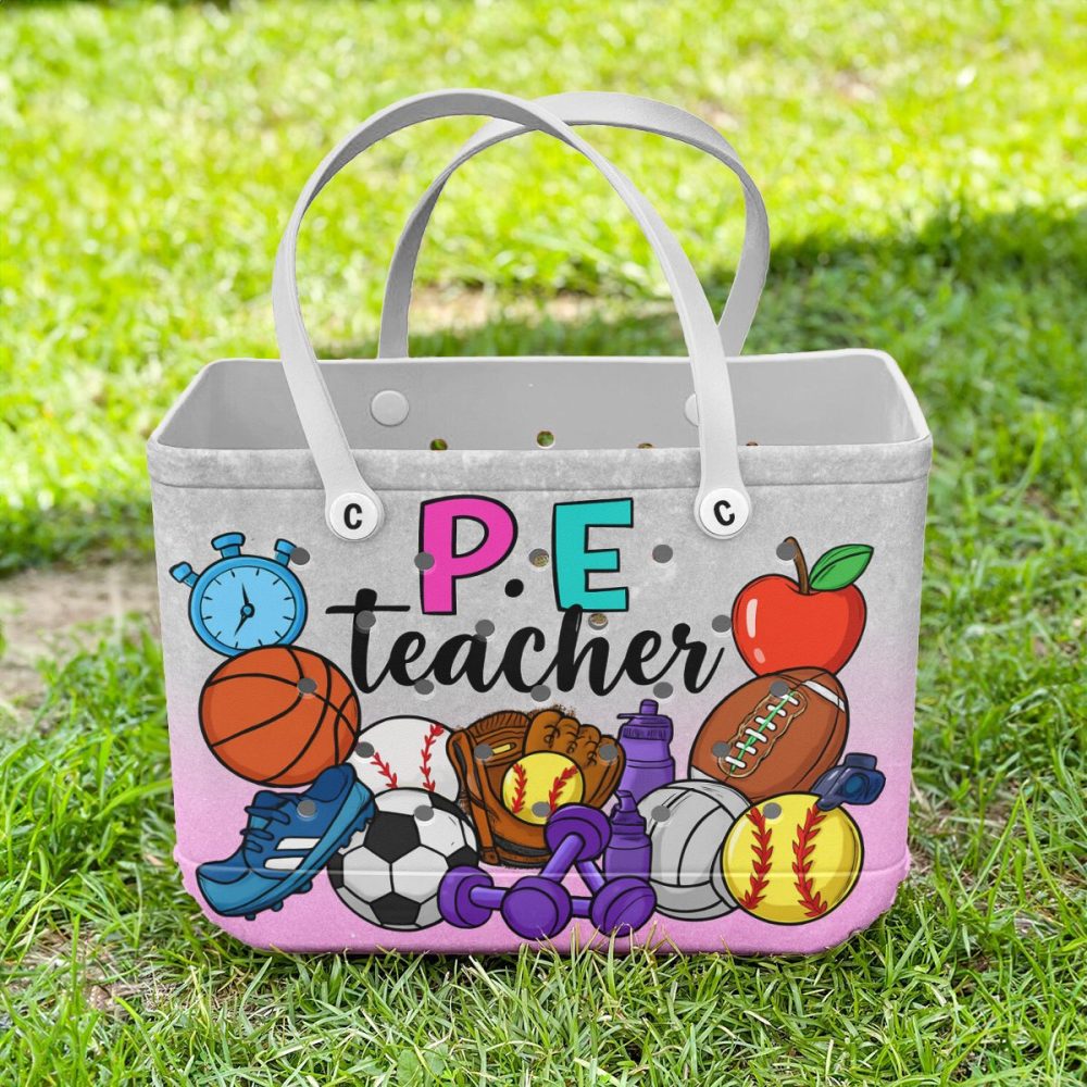 Stylish P.E. Teacher Tote Bag – Durable & Fun Sports Design, Perfect Gift! - Image 3
