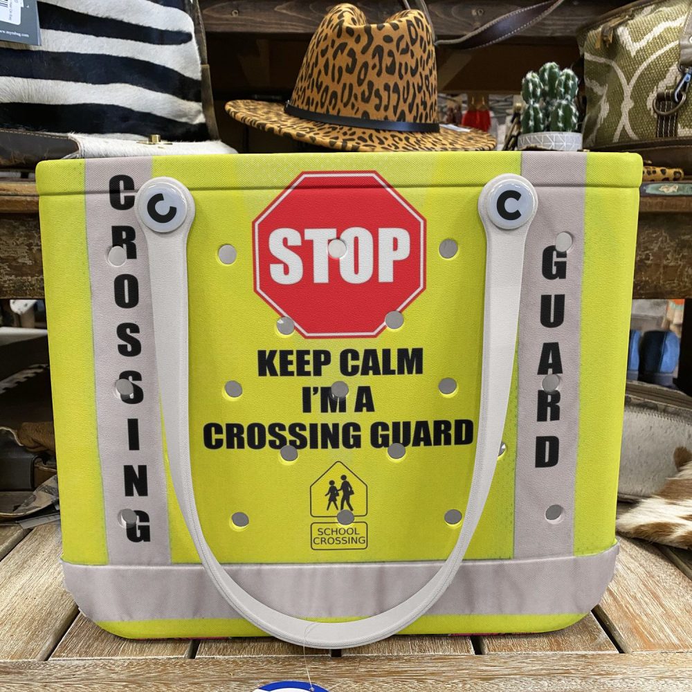 Bright Yellow Crossing Guard Tote Bag – Stylish & Functional With Eye-Catching Design - Image 6