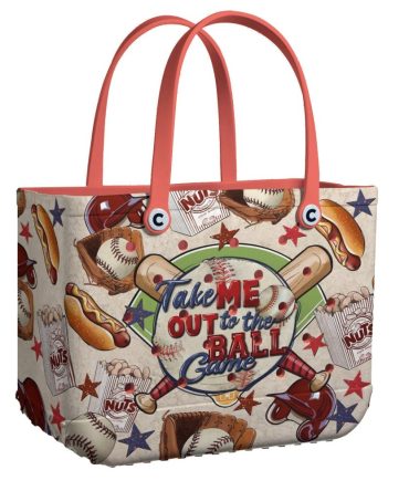 Baseball-Themed Tote Bag – Perfect For Sports Fans & Games – Stylish & Spacious