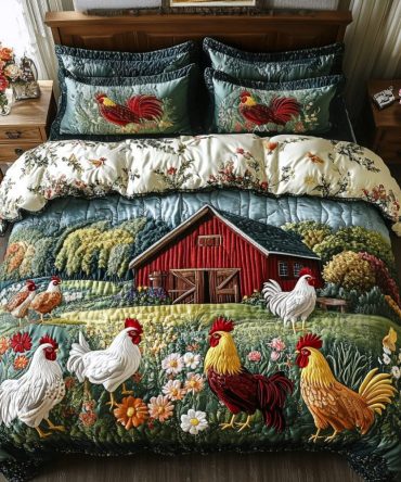 Barn Beauty 3-Piece Quilted Bedding Set