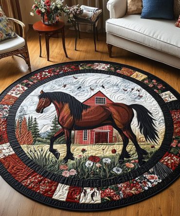 Barnside Gallop Quilted Round Mat
