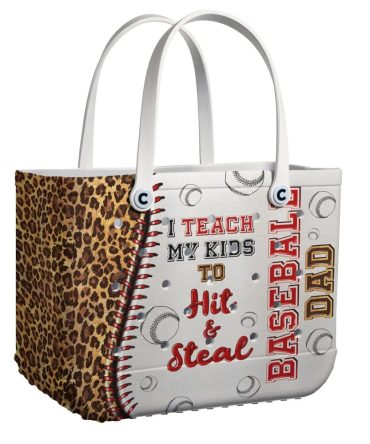 Bucket Tote Bag, Limited Edition Bogg Bag, Beach Bag Baseball Dad