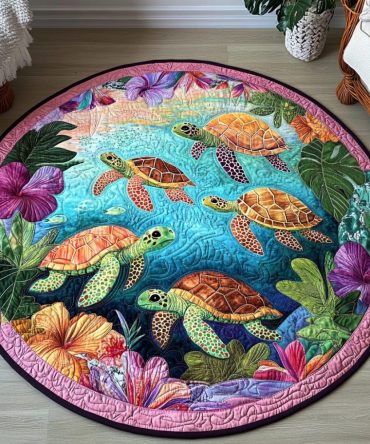 Beach Bliss Quilted Round Mat